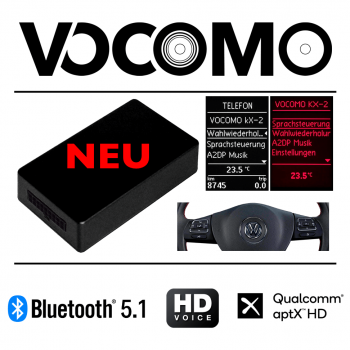 VOCOMO - Bluetooth HiFi-Verstärker & Freisprecheinrichtungen für BMW, VW,  Mini, Ford, Opel nachrüsten - Freisprecheinrichtung mit Musikstreaming kX-1  ISO V1