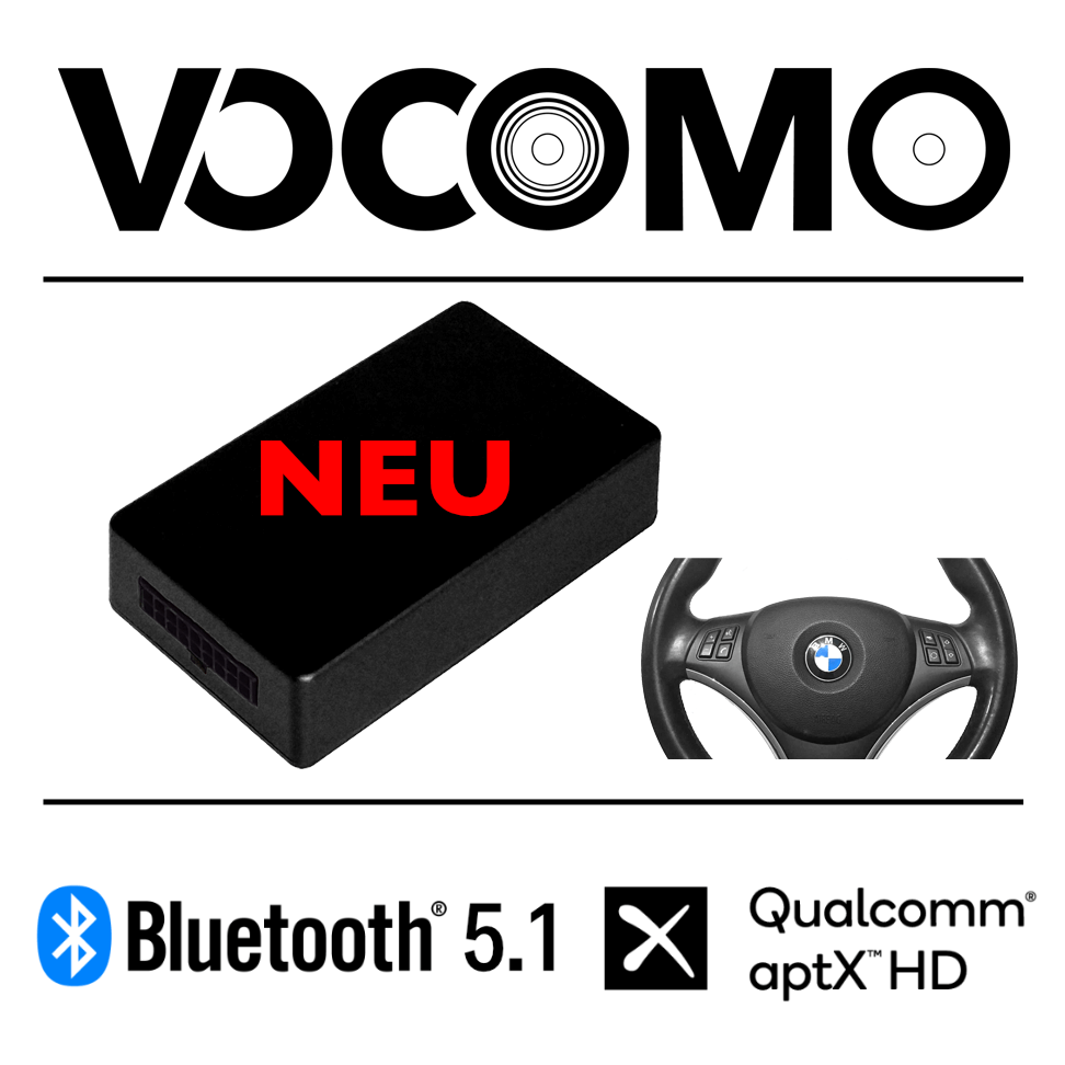 VOCOMO - Bluetooth HiFi-Verstärker & Freisprecheinrichtungen für BMW, VW,  Mini, Ford, Opel nachrüsten - Bluetooth Audio Adapter kA-2 BMW V3