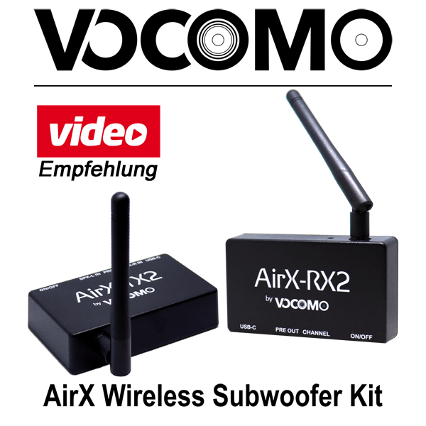 AirX-SubKit HiRes Audio-Funksystem für Subwoofer und Aktivlautsprecher