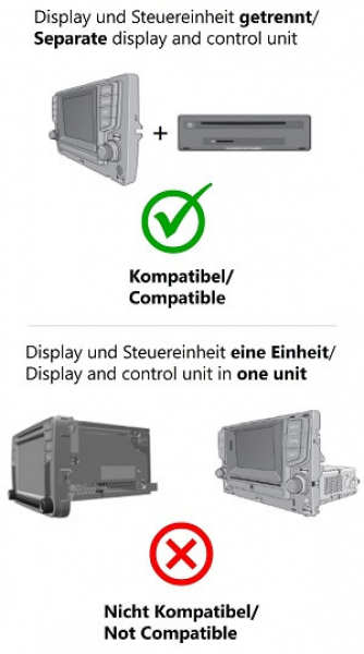 DAB/DAB+ Digital Radio Modul für VW, Skoda, Seat V4 (MQB MIB I/II)